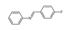 (E)-N-(4-fluorobenzylidene)aniline Structure