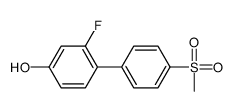 3-fluoro-4-(4-methylsulfonylphenyl)phenol Structure