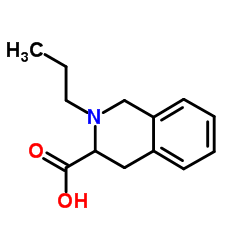 2-Propyl-1,2,3,4-tetrahydro-3-isoquinolinecarboxylic acid结构式