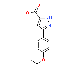 3-(4-Isopropoxyphenyl)-1H-pyrazole-5-carboxylic acid Structure