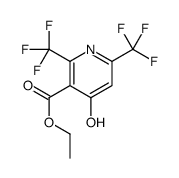 ethyl 4-oxo-2,6-bis(trifluoromethyl)-1H-pyridine-3-carboxylate结构式