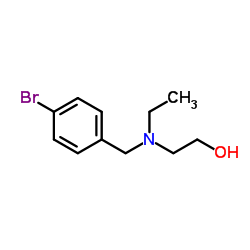 2-[(4-Bromobenzyl)(ethyl)amino]ethanol结构式