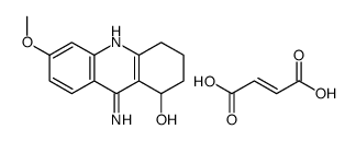 9-amino-6-methoxy-1,2,3,4-tetrahydroacridin-1-ol,(Z)-but-2-enedioic acid结构式