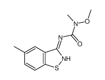 1-methoxy-1-methyl-3-(5-methyl-1,2-benzothiazol-3-yl)urea Structure