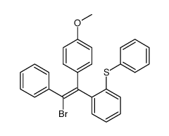 1-bromo-2-(4-methoxyphenyl)-1-phenyl-2-<2-(phenylthio)phenyl>ethene结构式