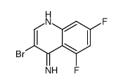 4-Amino-3-bromo-5,7-difluoroquinoline结构式