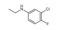 3-chloro-1-ethylamino-4-fluorobenzene Structure