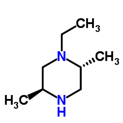 1-乙基-2,5-二甲基(2R,5S)-REL-哌嗪结构式