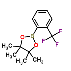 4,4,5,5-TETRAMETHYL-2-(2-(TRIFLUOROMETHYL)PHENYL)-1,3,2-DIOXABOROLANE Structure