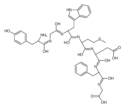 tyrosyl-glycyl-tryptophyl-methionyl-aspartyl-phenylalanyl-glycine Structure