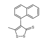 5-methyl-4-[1]naphthyl-[1,2]dithiol-3-thione Structure
