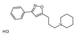 3-phenyl-5-(3-piperidin-1-ium-1-ylpropyl)-1,2-oxazole,chloride Structure