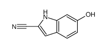 6-Hydroxy-1H-indole-2-carbonitrile结构式