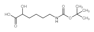 6-((tert-butoxycarbonyl)amino)-2-hydroxyhexanoic acid Structure