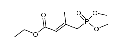 ethyl 4-(dimethoxyphosphinyl)-3-methyl-2-butenoate结构式