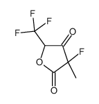 3-fluoro-3-methyl-5-(trifluoromethyl)oxolane-2,4-dione结构式