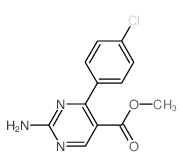 Methyl 2-amino-4-(4-chlorophenyl)pyrimidine-5-carboxylate structure