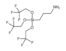 3-[tris(2,2,2-trifluoroethoxy)silyl]propan-1-amine结构式
