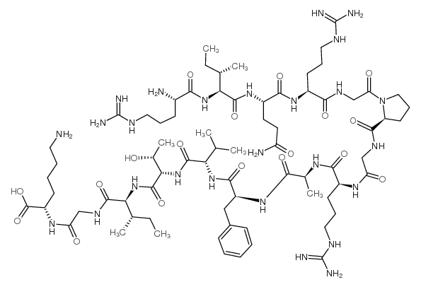 HIV-1 env Protein gp120 (278-292) (strains BH10, BH8, HXB2, HXB3, PV22) Structure