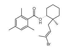 (S)-2-(3-bromobut-2-enyl)-2-methylcyclohex-1-yl 2,4,6-trimethylbenzoates结构式