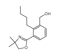 (2-butyl-3-(4,4-dimethyl-4,5-dihydrooxazol-2-yl)phenyl)methanol结构式