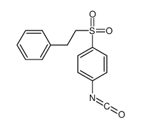 1-isocyanato-4-(2-phenylethylsulfonyl)benzene Structure