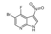 5-Bromo-4-fluoro-3-nitro-1H-pyrrolo[2,3-b]pyridine Structure
