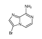 3-溴咪唑并[1,2-a]吡嗪-8-胺结构式