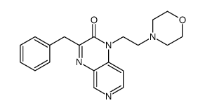 3-benzyl-1-(2-morpholin-4-ylethyl)pyrido[3,4-b]pyrazin-2-one Structure