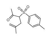 5-methyl-3-tosylhex-5-en-2-one Structure