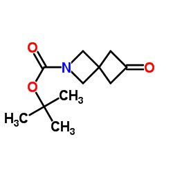 6-氧代-2-氮杂螺[3.3]庚烷-2-羧酸叔丁酯结构式