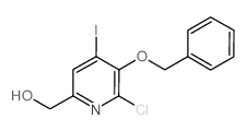 (5-(BENZYLOXY)-6-CHLORO-4-IODOPYRIDIN-2-YL)METHANOL structure