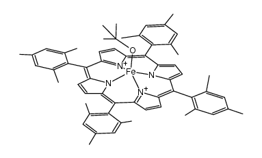 (tetramesitylporphine(2-))FeO-t-Bu结构式