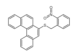 benzo[c]phenanthren-6-yl(2-nitrobenzyl)sulfane Structure