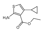 2-AMINO-4-CYCLOPROPYL-THIOPHENE-3-CARBOXYLIC ACID ETHYL ESTER Structure