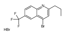 4-Bromo-2-propyl-6-trifluoromethylquinoline hydrobromide Structure
