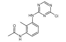 N-(3-(4-chloro-1,3,5-triazin-2-ylamino)-2-methylphenyl)acetamide Structure