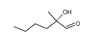 (S)-2-hydroxy-2-methylhexanal Structure