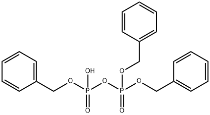 Diphosphoric acid, tris(phenylmethyl) ester (9CI) structure