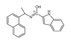 N-[(1S)-1-naphthalen-1-ylethyl]-1H-indole-2-carboxamide Structure