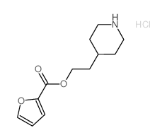 2-(4-Piperidinyl)ethyl 2-furoate hydrochloride Structure