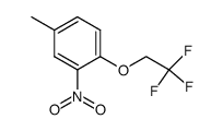 5-methyl-2-(2,2,2-trifluoroethoxy)nitrobenzene Structure