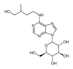 9-(α-D-glucosyl)dihydrozeatin结构式