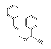 1-(3-phenylprop-2-enoxy)prop-2-ynylbenzene结构式