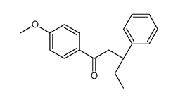 (3R)-1-(4-methoxyphenyl)-3-phenylpentan-1-one Structure