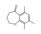 6,8,9-trimethyl-2,3,4,5-tetrahydro-1-benzoxepin-5-one结构式