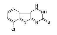 6-chloro-1,2-dihydro-[1,2,4]triazino[5,6-b]indole-3-thione结构式