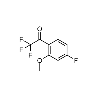 2,2,2-三氟-1-(4-氟-2-甲氧基苯基)乙烷-1-酮结构式