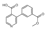 3-(3-methoxycarbonylphenyl)pyridine-4-carboxylic acid结构式