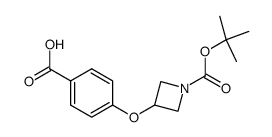 4-{[1-(tert-Butoxycarbonyl)azetidin-3-yl]-oxy}benzoic acid Structure